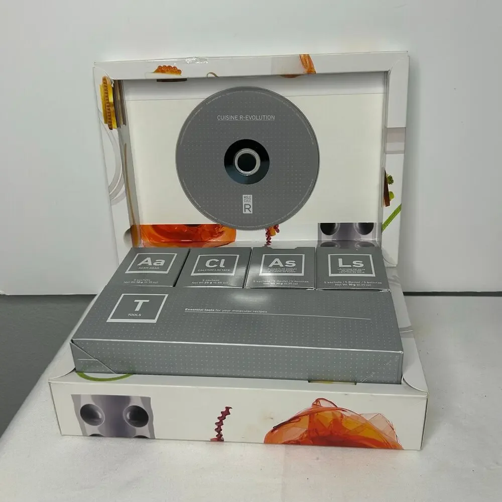 Molecule-R Cuisine R-Evolution Molecular Gastronomy Kit Complete w/ DVD Tools